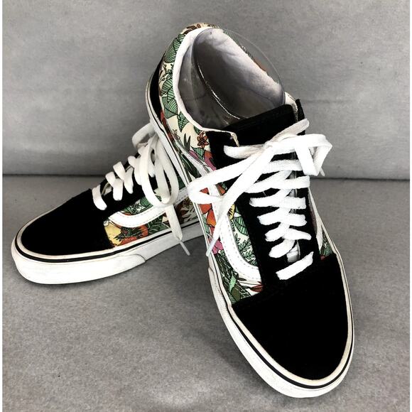 Vans Shoes - Vans Old Skool Multi Tropic Canvas Suede Shoes Sz 8.5 Womens